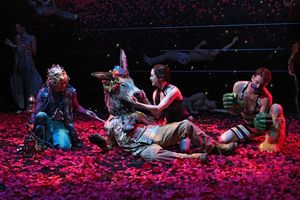 Rob Yang, Steven Skybell, Bebe Neuwirth and Chad Lindsey Photo