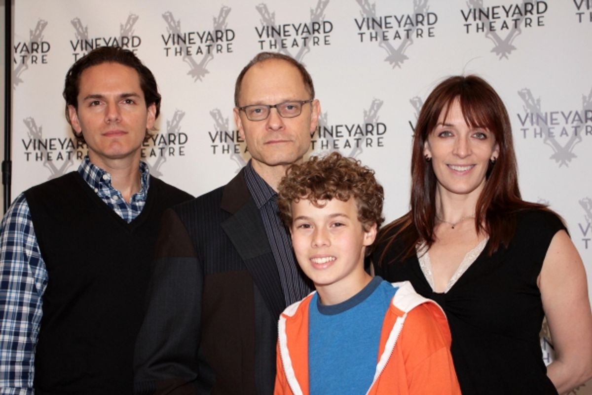 Paul Anthony Stewart, David Hyde Pierce, Jake Bennett Siegfried, Julia Murney at 