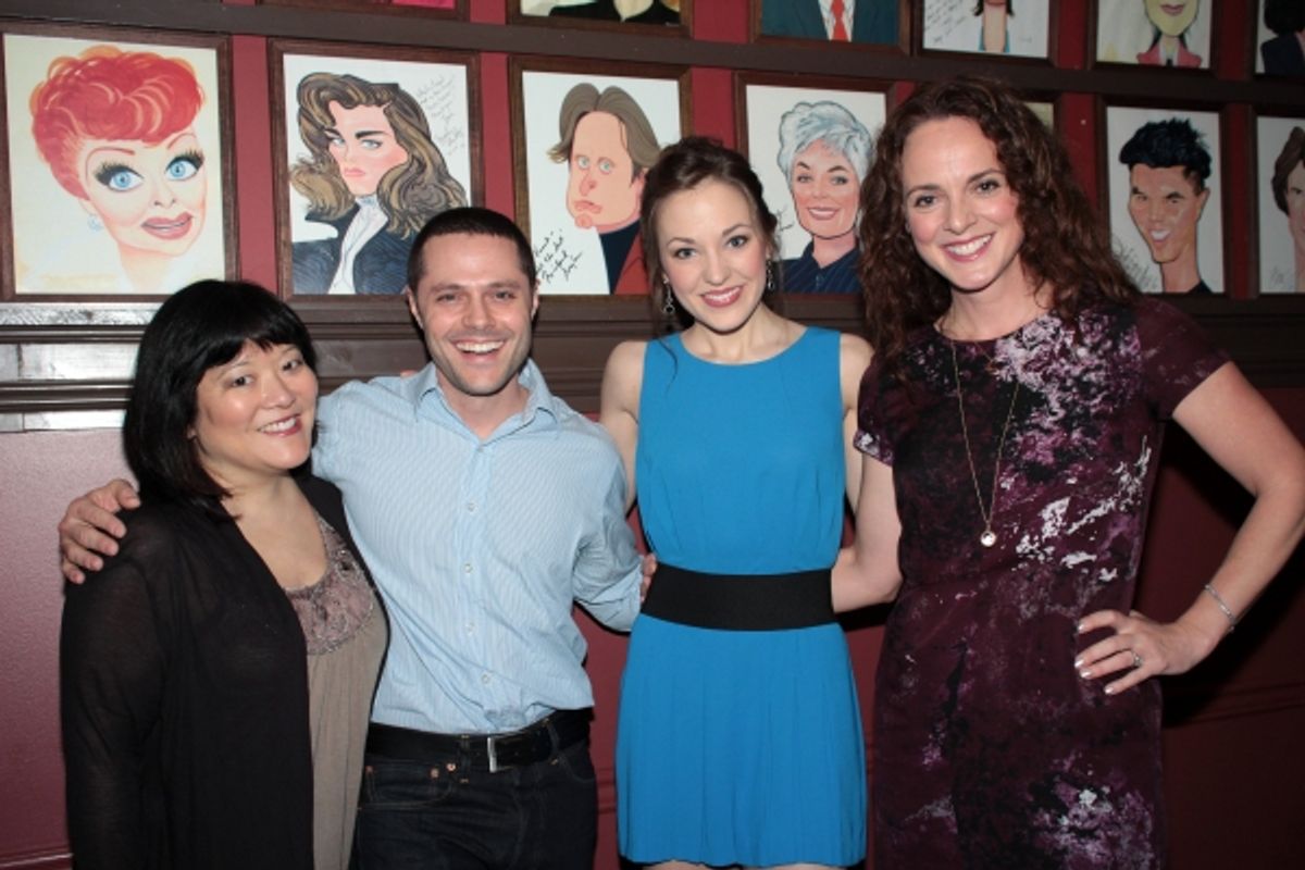 Ann Harada, Joshua Bergasse, Laura Osnes, Melissa Errico at 