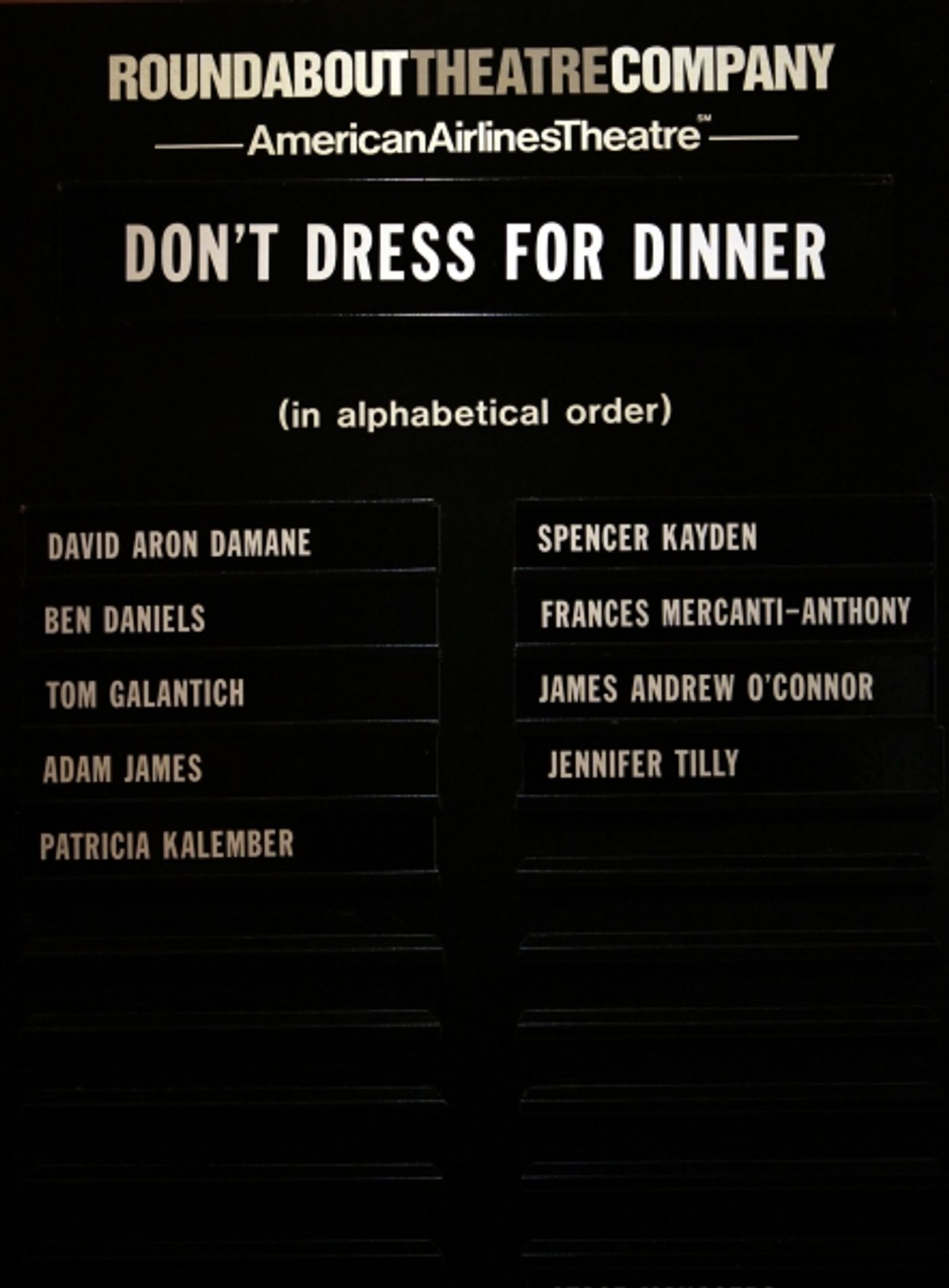 Photo Coverage: DON'T DRESS FOR DINNER Curtain Call - Ben Daniels, Patricia Kalember and More!  Image