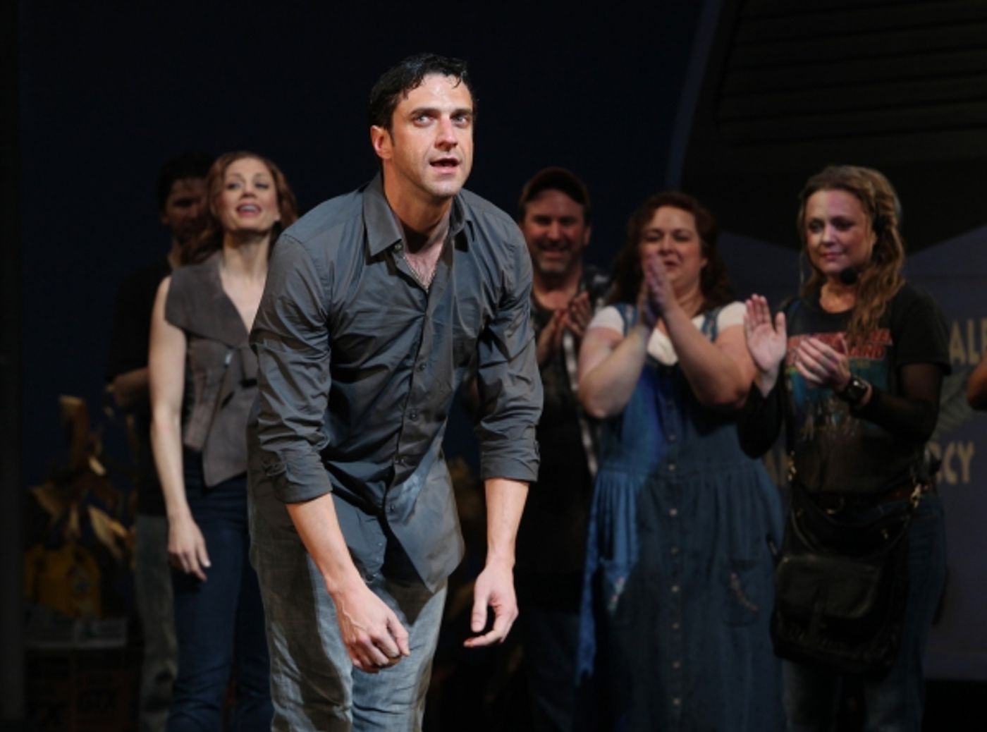 Photo Coverage:  LEAP OF FAITH - Opening Night Curtain Call!  Image