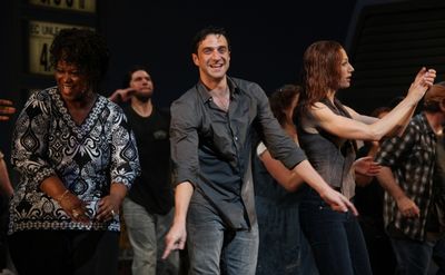Kecia Lewis-Evans, Raul Esparza & Jessica Phillips Photo