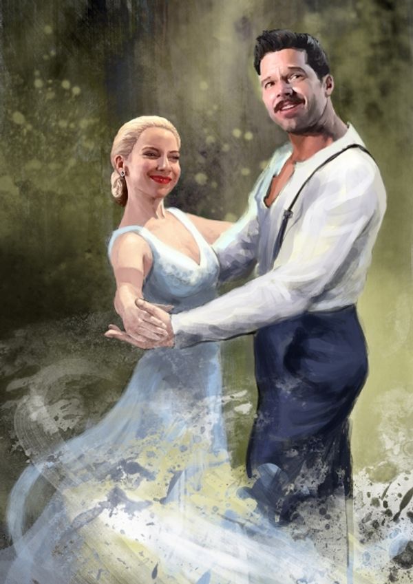 Elena Roger and Ricky Martin Photo