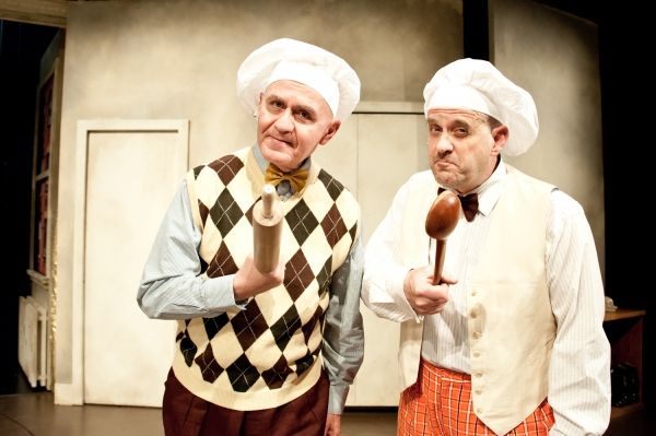 Michael J. Duran and Waybe Kennedy as the Gangsters Photo