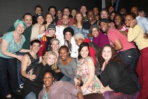 Dennis Stowe with Raul Esparza, Eliseo Roman, Talon Ackerman, Michelle Duffy, Jessica Photo