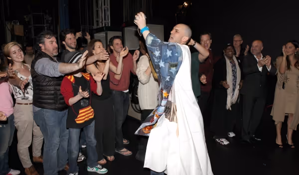 Dennis Stowe with Talon Ackerman, Louis Hobson, Michelle Duffy, Raul Esparza & Compan Photo