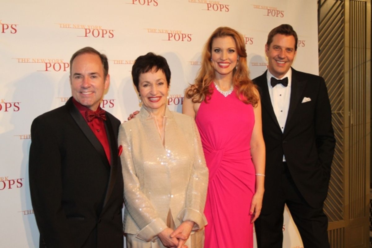 Stephen Flaherty, Lynn Ahrens, Rachel York and Steven Reineke at 