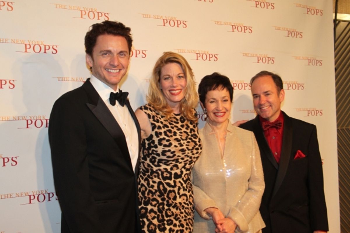 Jason Danieley, Marin Mazzie, Lynn Ahrens and Stephen Flaherty at 