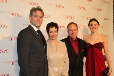 Boyd Gaines, Lynn Ahrens, Stephen Flaherty and Tiler Peck Photo