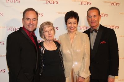 Stephen Flaherty, Mildred Flaherty and Trevor Hardwick Photo