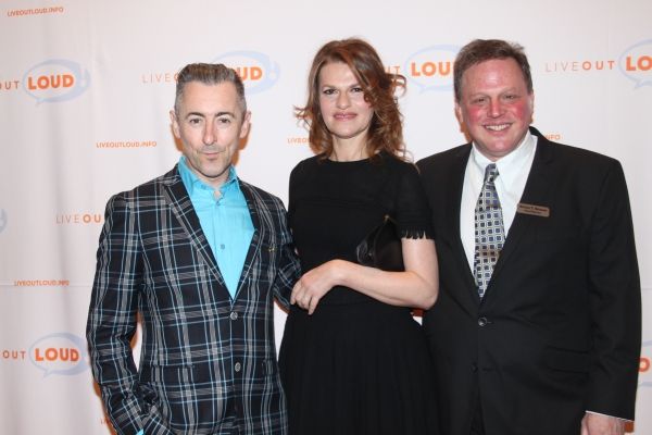 Alan Cumming, Sandra Bernhard and Honoree Bruce T. Sloane Photo