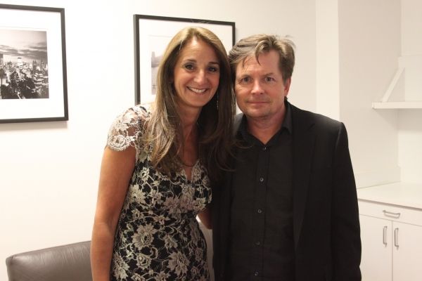 Honoree Val DiFebo and Michael J. Fox Photo