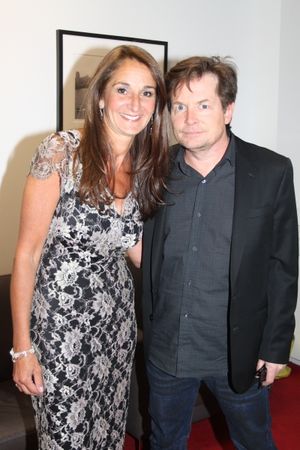Honoree Val DiFebo and Michael J. Fox Photo