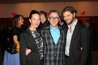 Cynthia Rowley, Alan Cumming and Lance Horne Photo