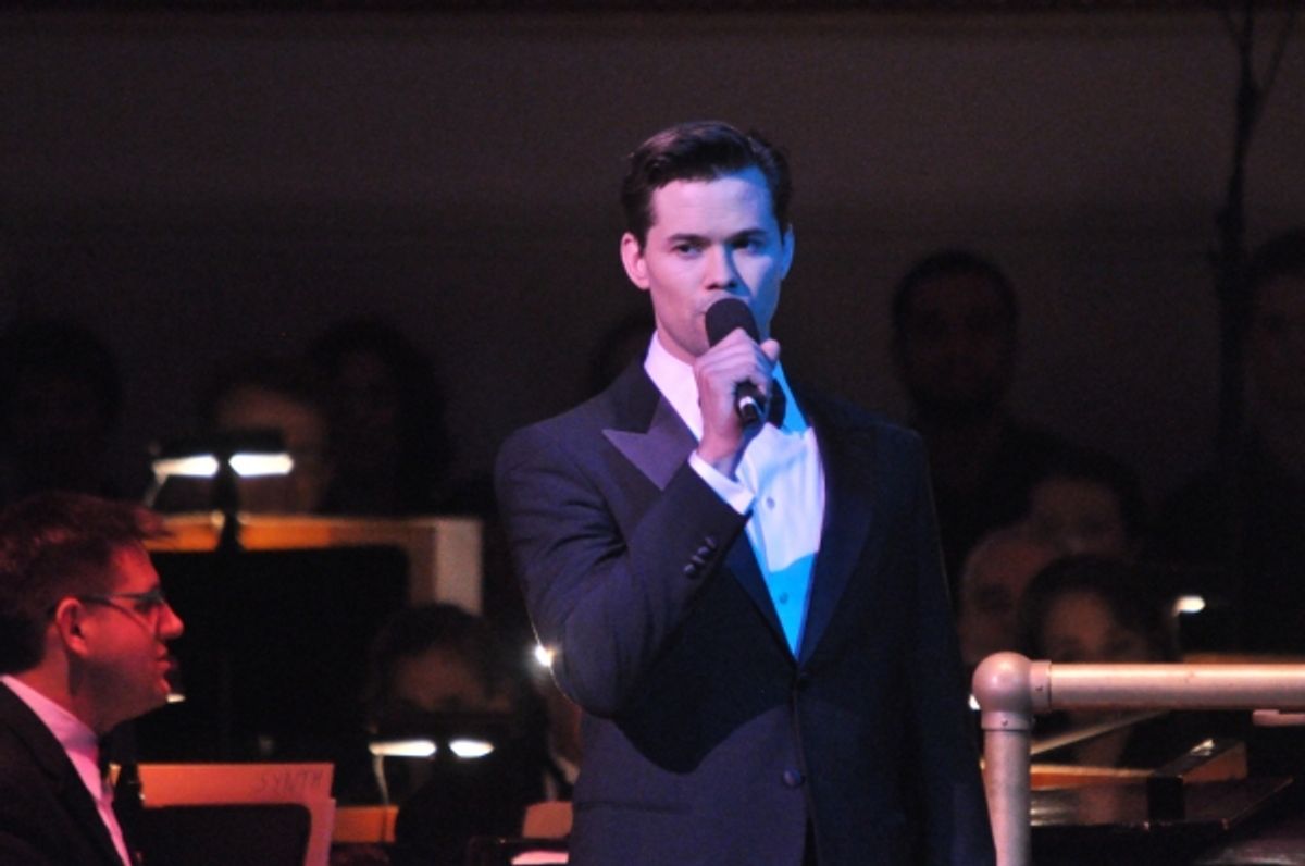 Andrew Rannels at Andrew Rannells, Marin Mazzie, et al. at New York Pops 29th Birthday Gala