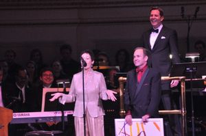 Lynn Ahrens, Stephen Flaherty and Steven Reineke Photo