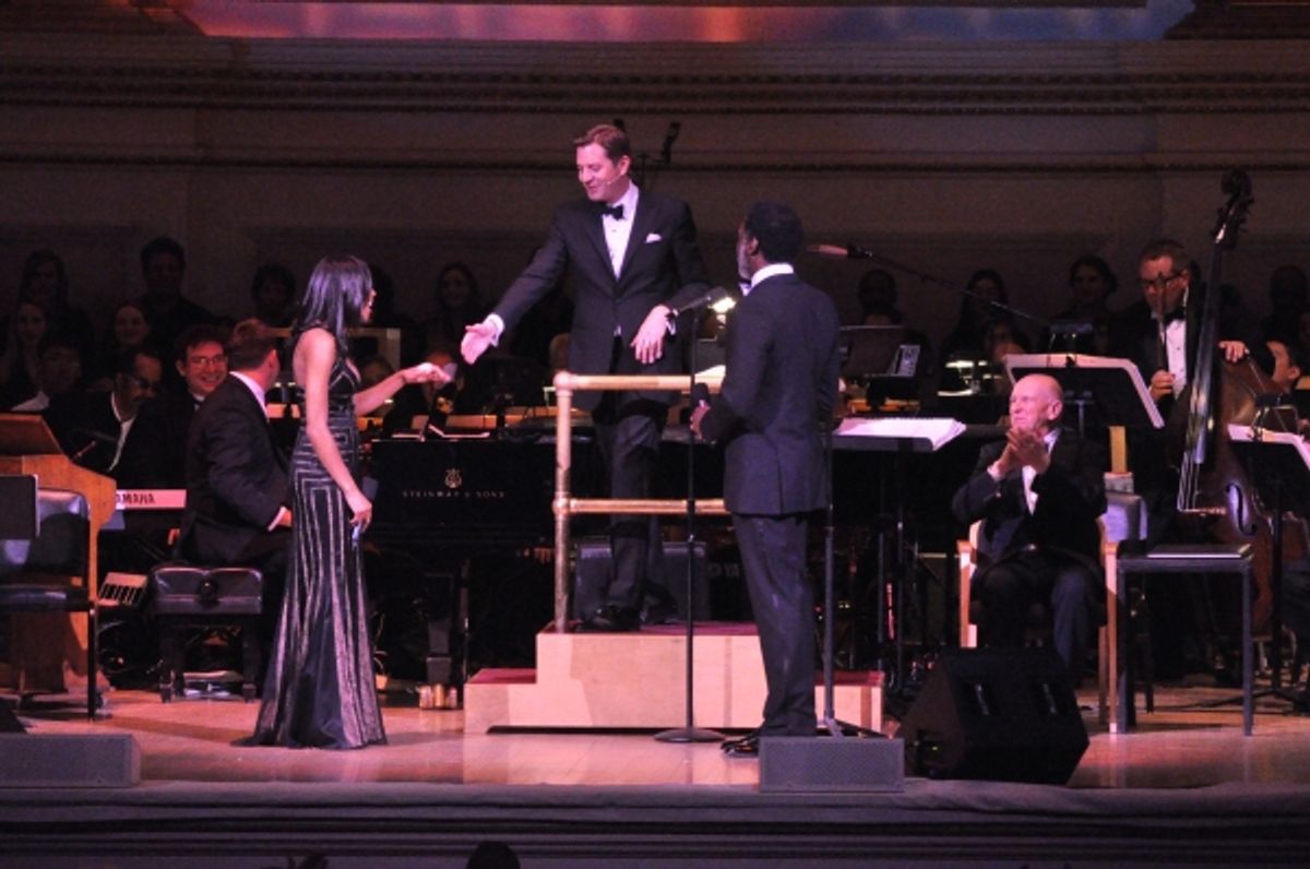 Nikki M. James, Steven Reineke, Norm Lewis and Terrence McNally at 