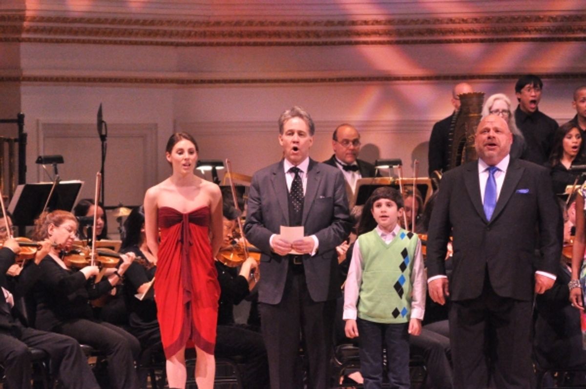 Tiler Peck, Boyd Gaines, Lewis Grosso and Kevin Chamberlin at 