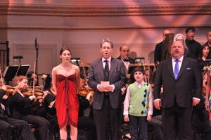 Tiler Peck, Boyd Gaines, Lewis Grosso and Kevin Chamberlin Photo