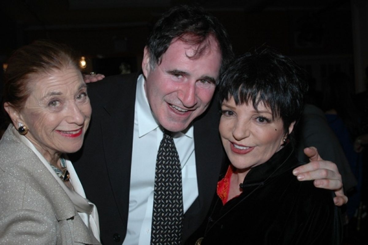 Adrianne Cohen, Richard Kind and Liza Minnelli at 