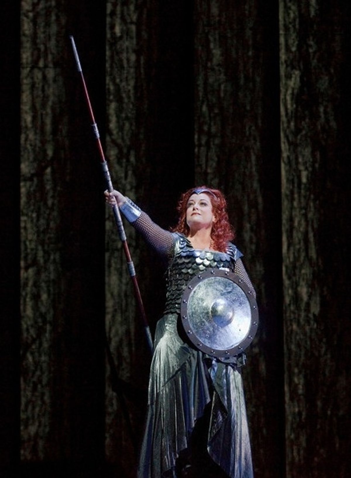 Deborah Voigt as Brunnhilde in Wagner's 'Die Walkure' at 