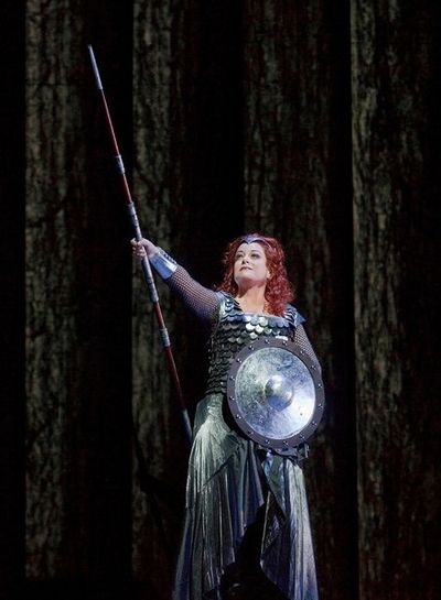 Deborah Voigt as Brunnhilde in Wagner's "Die Walkure" Photo