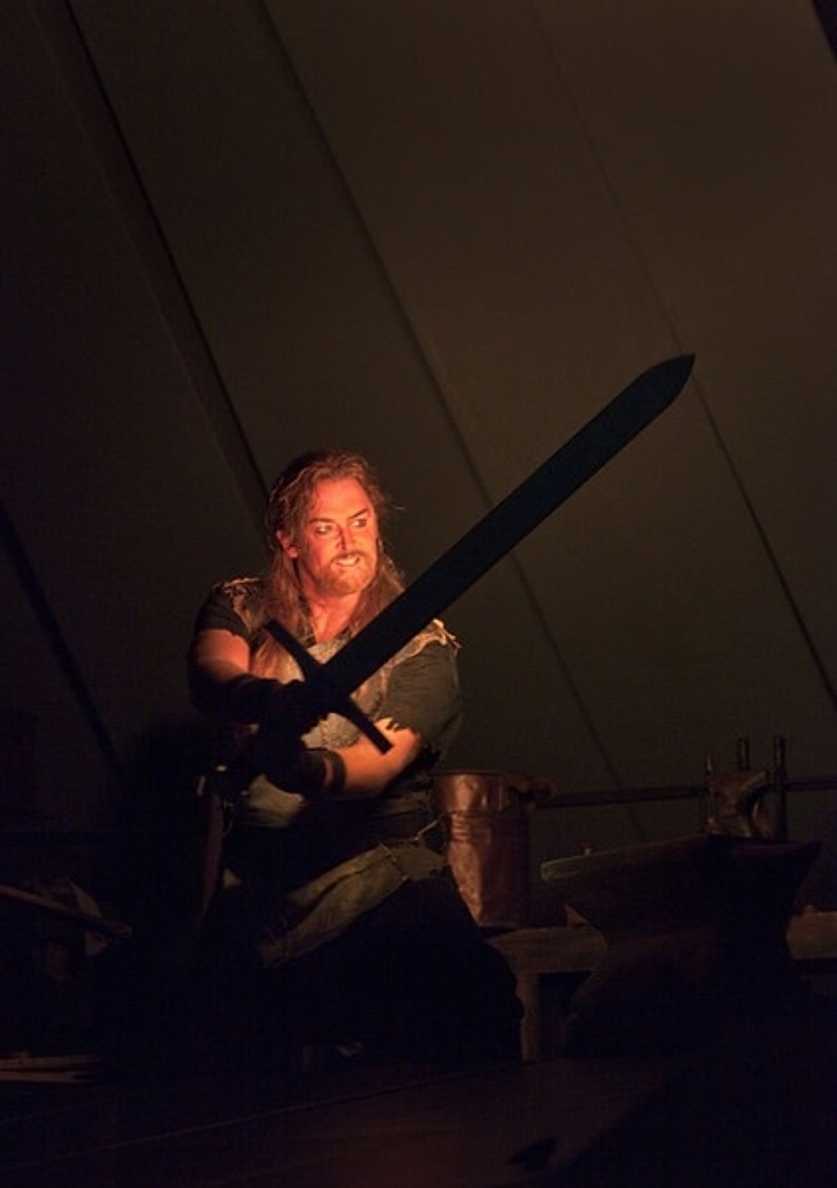 Jay Hunter Morris as the title character in the Met's new production of Wagner's 'Siegfried.' at 