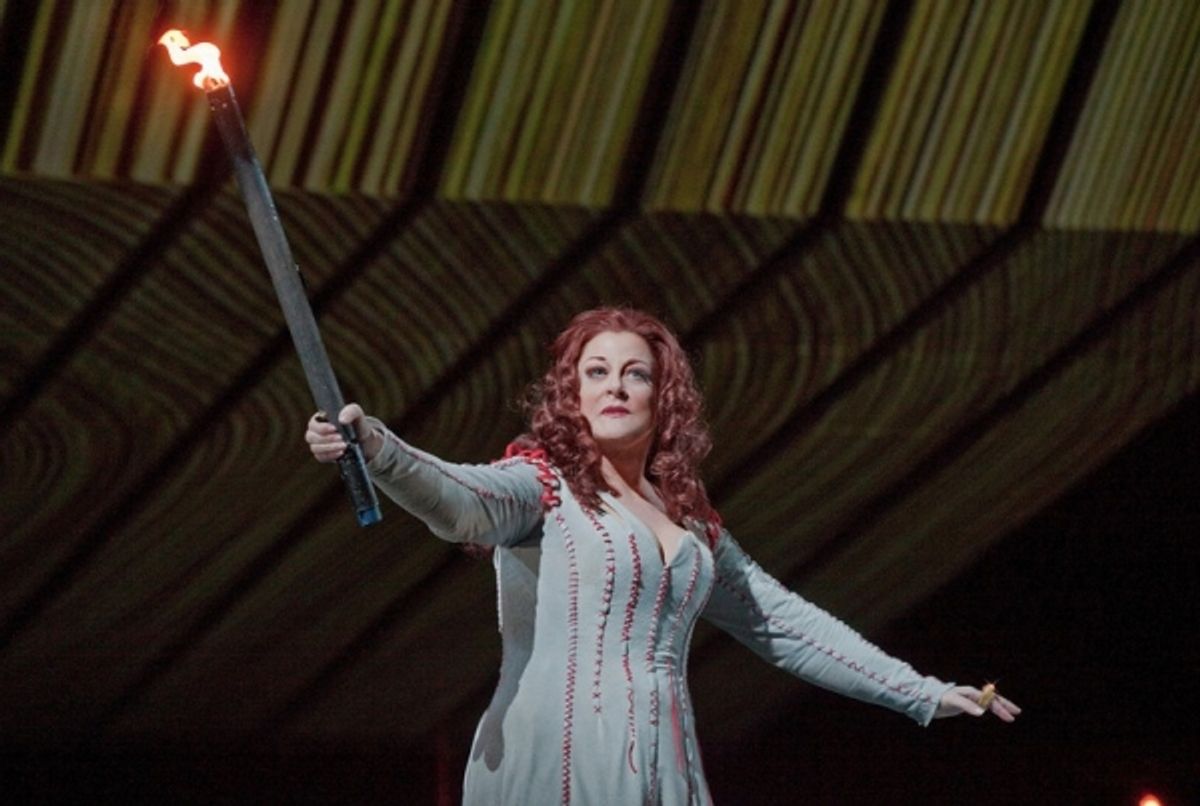 Deborah Voigt as Brunnhilde in Wagner's Gotterdammerung at 