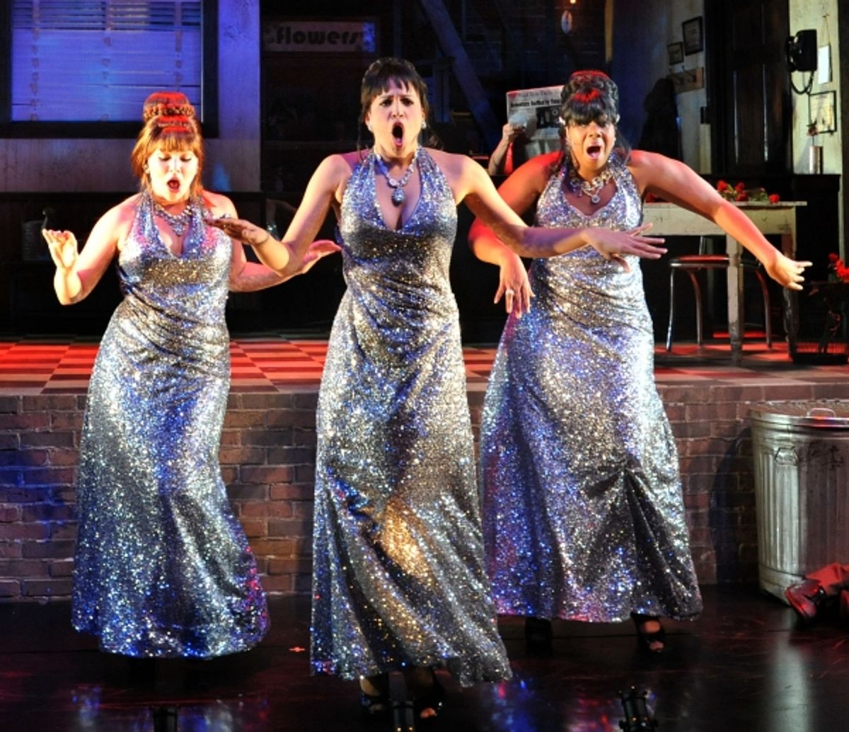 The Doo-Wop Girls: Colleen Grate (Chiffon), Jennie Greenberry (Crystal), Eboni Fondren (Ronette) at 