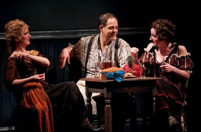 Margie (Lee Stark), Rocky Pioggi (Salvatore Inzerillo), and Pearl (Tara Sissom) Photo