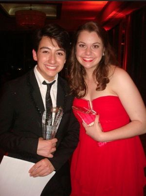 Elizabeth Romero and Finalist Mason Alexander Parks Photo