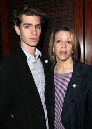 Andrew Garfield & Linda Emond Photo