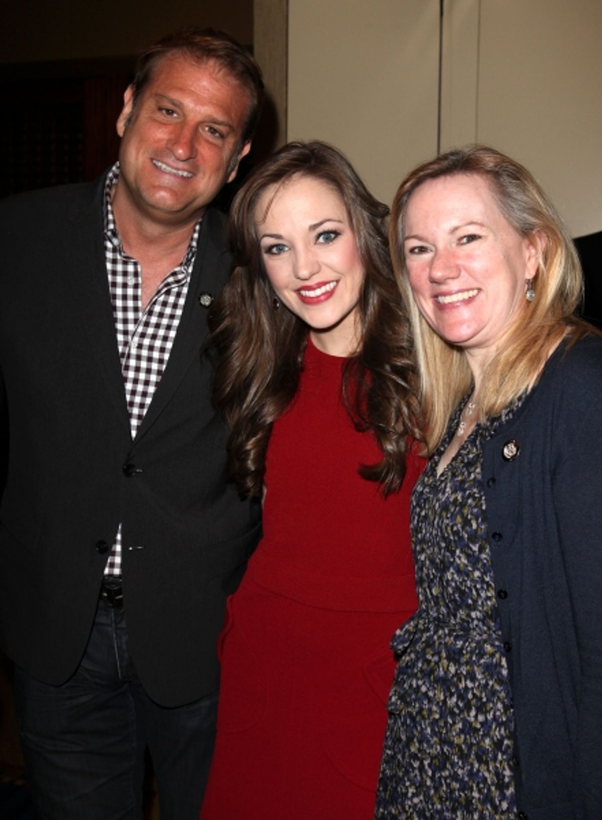 Jeff Calhoun, Laura Osnes & Kathleen Marshall
 at 