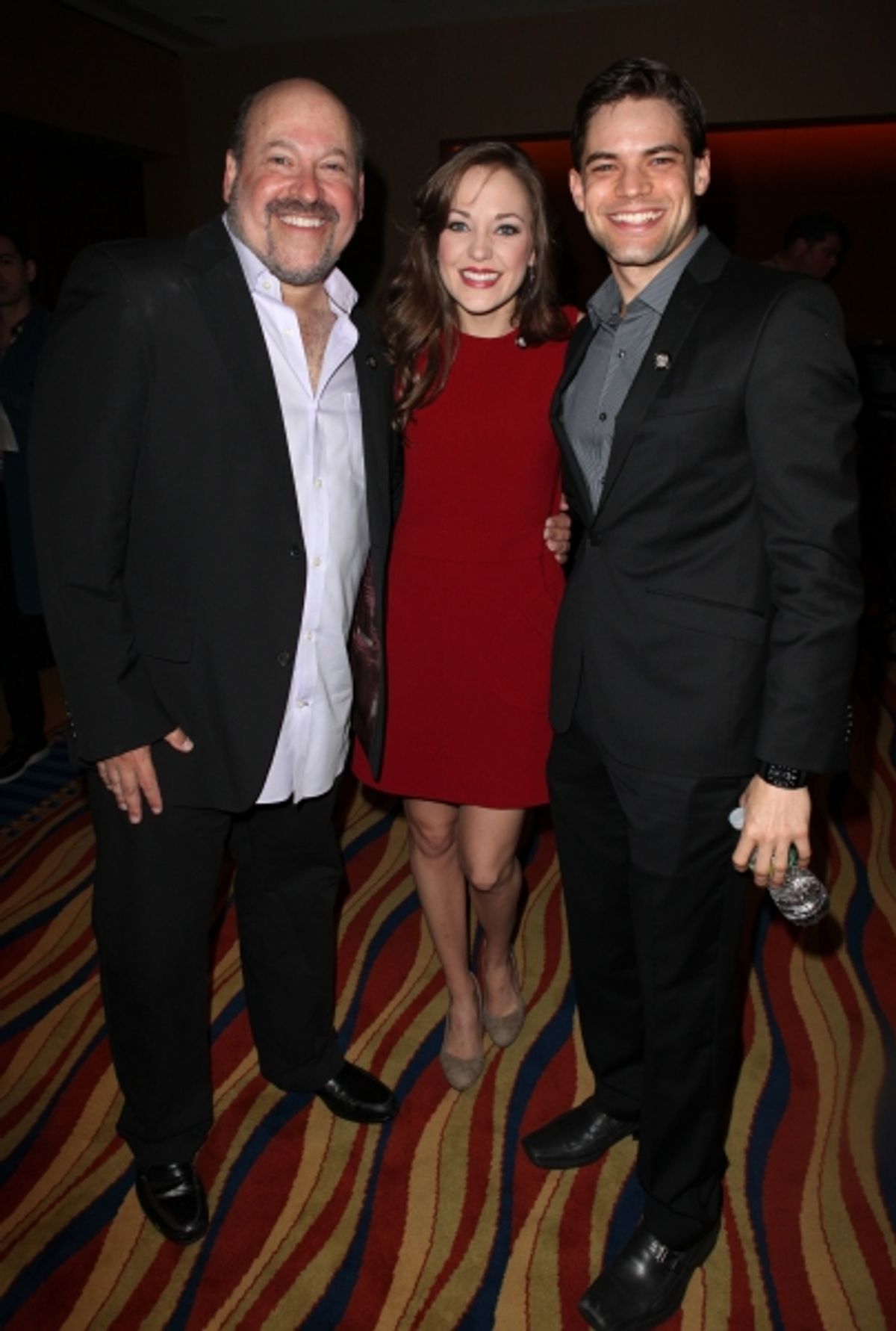 Frank Wildhorn, Laura Osnes & Jeremy Jordan at 