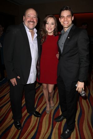 Frank Wildhorn, Laura Osnes & Jeremy Jordan Photo