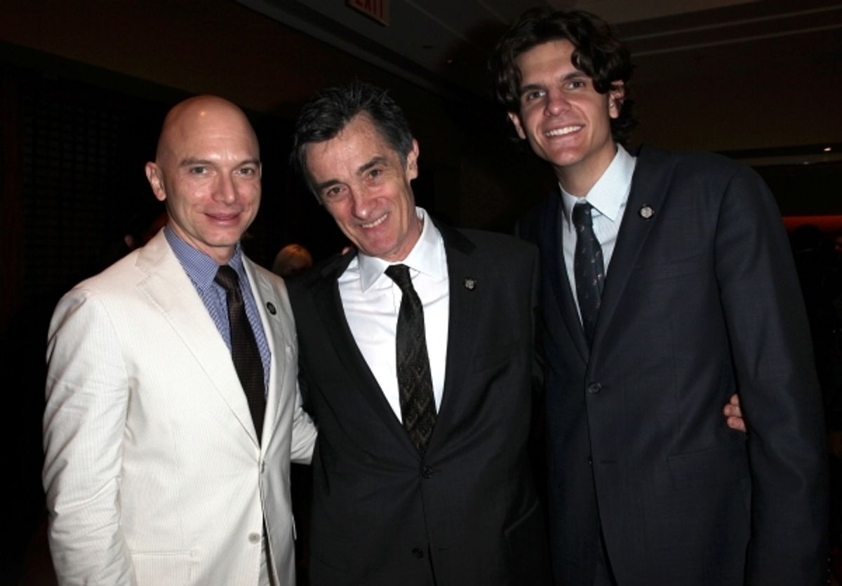Michael Cerveris, Roger Rees & Alex Timbers. Photo Credit: Walter McBride at 