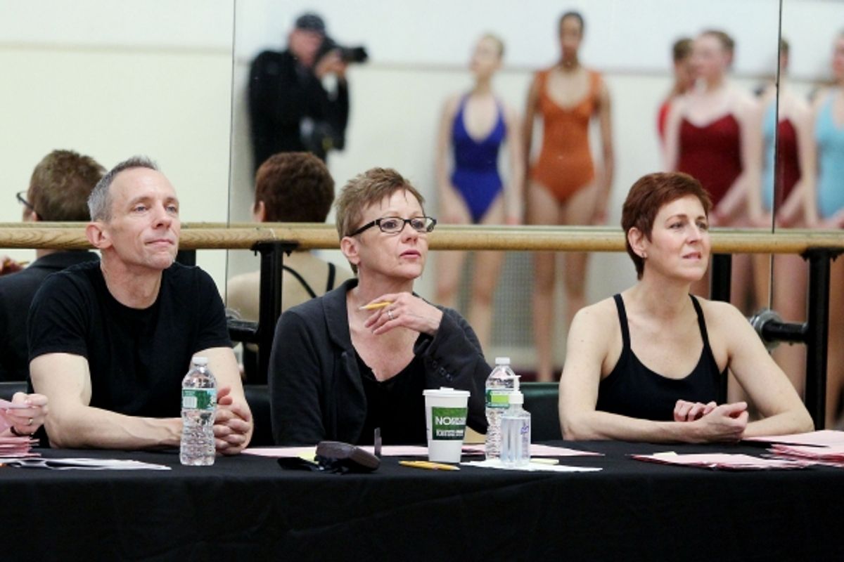   Dennis Callahan (Choreographer), Linda Haberman (Director and Choreographer of the Radio City Christmas Spectacular), Julie Branam (Assistant Choreographer)
 at 