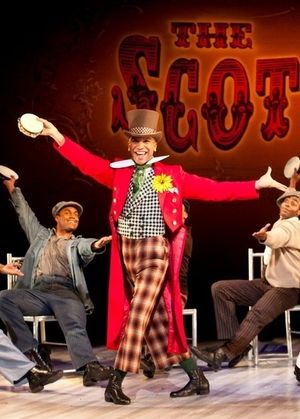 Jared Joseph as Mr. Bones (center) with Shavey Brown as Willie Roberson and Clifton Duncan as Haywood Patterson @ BroadwayWorld Jared Joseph as Mr. Bones (center) with Shavey Brown as Willie Roberson and Clifton D Photo