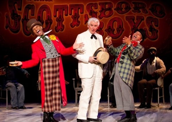 Jared Joseph as Mr. Bones, Ron Holgate as The Interlocutor and JC Montgomery as Mr. T Photo