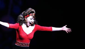 Laura Osnes during the Opening Night Performance Curtain Call for the Broadway Revival of GREASE at the Brooks Atkinson Theatre in New York City. August 19, 2007 @ BroadwayWorld Laura Osnes during the Opening Night Performance Curtain Call for the Broadway Reviv Photo