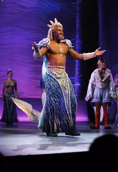 Norm Lewis during the Opening Night Performance Curtain Call of "The Little Mermaid"  Photo