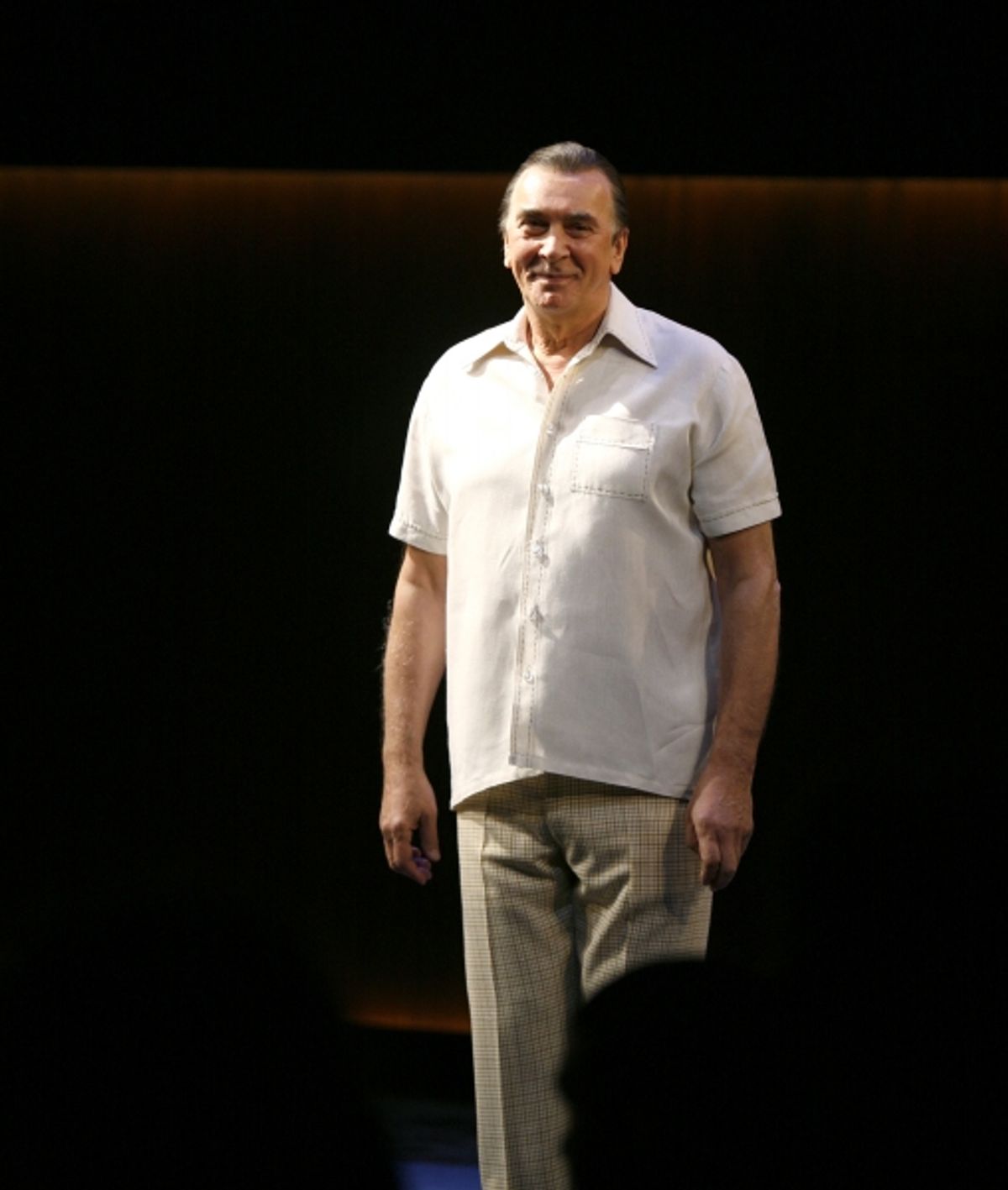 Frank Langella during  the Curtain Call for the Opening Night performance of FROST NIXON at the Bernard B. Jacobs Theatre in New York City. April 22, 2007  at 