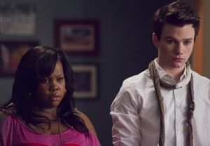 Amber Riley and Chris Colfer @ BroadwayWorld Amber Riley and Chris Colfer Photo