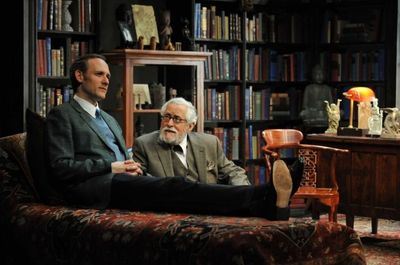 Coburn Goss (C.S. Lewis) and Mike Nussbaum Photo