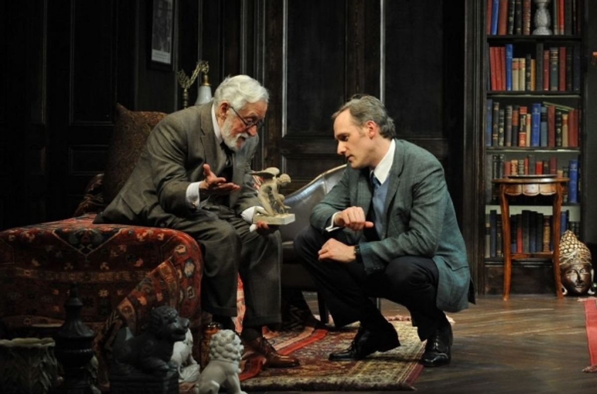 Mike Nussbaum (Sigmund Freud) and Coburn Goss (C.S. Lewis) at 