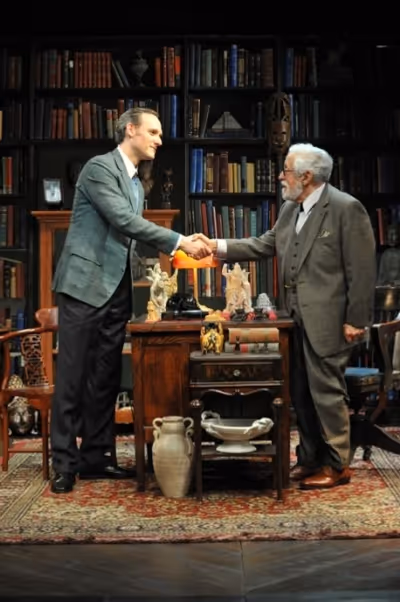 Coburn Goss (C.S. Lewis) and Mike Nussbaum Photo