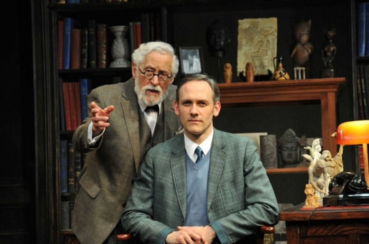 Mike Nussbaum (Sigmund Freud) and Coburn Goss (C.S. Lewis) at 