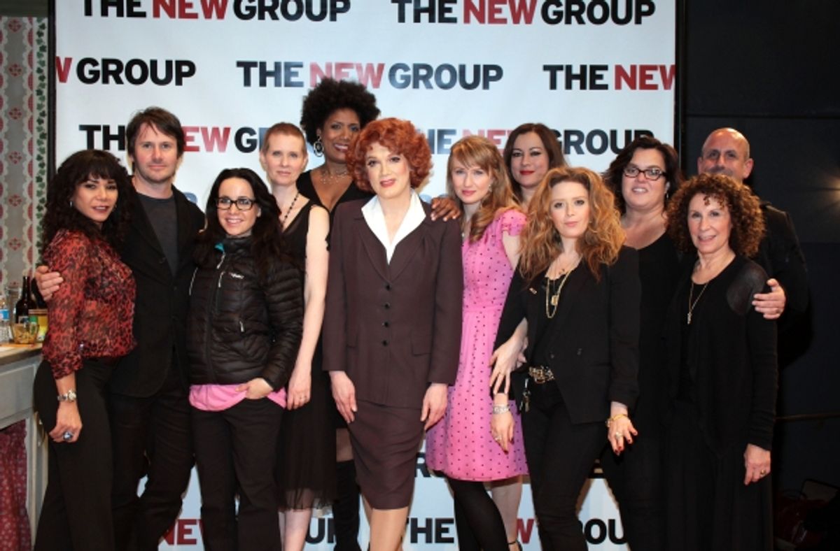 Cynthia Nixon and the cast of Women Behind Bars at 