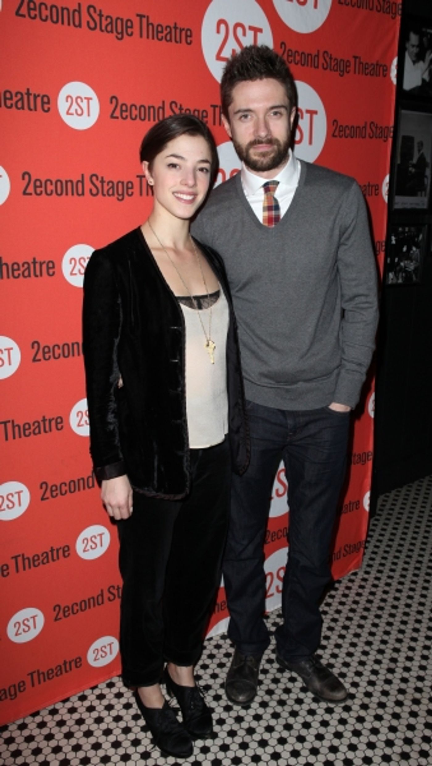 Photo Coverage: Opening Night of LONELY, I'M NOT Starring Topher Grace & Olivia Thirlby at Second Stage Image