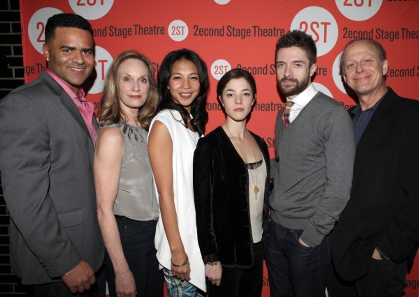 Photo Coverage: Opening Night of LONELY, I'M NOT Starring Topher Grace & Olivia Thirlby at Second Stage Image